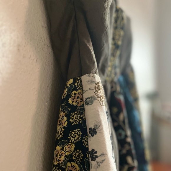 Anthropologie Floral Patchwork Sweetheart Midi Dress - Size 4P - Picture 7 of 12